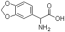 structure of CAS# 39533-43-2, alpha-Aminobenzo[1,3]dioxole-5-acetic acid;3,4-Methylenedioxyphenylglycine