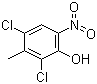2,4-Dichloro-3-methyl-6-nitrophenol molecular structure (CAS 39549-27-4)