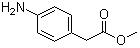 structure of CAS# 39552-81-3, 4-Aminobenzeneacetic acid methyl ester;Methyl 4-aminophenylacetate; Methyl p-aminobenzeneacetate; Methyl p-aminophenylacetate; p-(Methoxycarbonylmethyl)aniline
