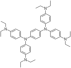 N,N,N',N'-Tetrakis[4-(diethylamino)phenyl]benzene-1,4-diamine molecular structure (CAS 3956-73-8)