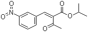 结构式 CAS# 39562-25-9, 2-(3-硝基亚苄基)乙酰乙酸异丙酯