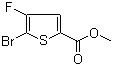 结构式 CAS# 395664-59-2, 5-溴-4-氟-2-噻吩羧酸甲酯