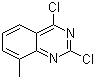2,4-二氯-8-甲基喹唑啉分子结构 (CAS 39576-83-5)