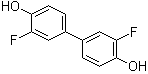3,3'-二氟-4,4'-二羟基联苯分子结构 (CAS 396-86-1)