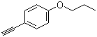 structure of CAS# 39604-97-2, 1-Eth-1-ynyl-4-propoxybenzene;4-n-Propoxyphenylacetylene