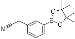 structure of CAS# 396131-82-1, (3-Cyanomethyl)phenylboronic acid pinacol ester;[3-(4,4,5,5-Tetramethyl-1,3,2-dioxaborolan-2-yl)phenyl]acetonitrile
