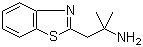 alpha,alpha-Dimethyl-2-benzothiazoleethanamine molecular structure (CAS 39650-68-5)