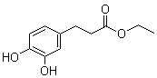 二氢咖啡酸乙酯分子结构 (CAS 3967-57-5)