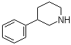 3-苯基哌啶分子结构 (CAS 3973-62-4)