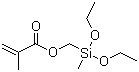 (甲基丙烯酰氧基甲基)甲基二乙氧基硅烷分子结构 (CAS 3978-58-3)