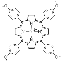 (5,10,15,20-Tetrakis(4-methoxyphenyl)porphyrinato)nickel molecular structure (CAS 39828-57-4)