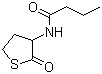 N-(Tetrahydro-2-oxo-3-thienyl)butanamide molecular structure (CAS 39837-08-6)