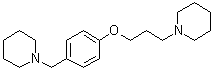 structure of CAS# 398473-34-2, 1-[3-(4-((Piperidin-1-yl)methyl)phenoxy)propyl]piperidine;JNJ 5207852