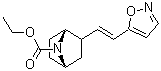 (1R,4S)-rel-2-[(1E)-2-(5-Isoxazolyl)ethenyl]-7-azabicyclo[2.2.1]heptane-7-carboxylic acid ethyl ester molecular structure (CAS 398490-30-7)