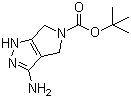 tert-Butyl 3-amino-4,6-dihydropyrrolo[3,4-c]pyrazole-5-carboxylate molecular structure (CAS 398491-59-3)