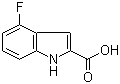 结构式 CAS# 399-68-8, 4-氟吲哚-2-甲酸