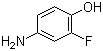 structure of CAS# 399-96-2, 4-Amino-2-fluorophenol;2-Fluoro-4-aminophenol