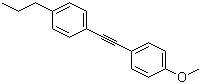 structure of CAS# 39969-26-1, 1-(2-(4-Methoxyphenyl)ethynyl)-4-propylbenzene