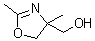 structure of CAS# 39986-37-3, 2,4-Dimethyl-4-hydroxymethyl-2-oxazoline;2,4-Dimethyl-2-oxazoline-4-methanol; NSC 74297