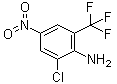 结构式 CAS# 400-67-9, 2-氯-4-硝基-6-(三氟甲基)苯胺