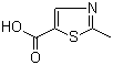 structure of CAS# 40004-69-1, 2-Methylthiazole-5-carboxylic acid;2-Methyl-1,3-thiazole-5-carboxylic acid