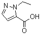 1-Ethyl-1H-pyrazole-5-carboxylic acid molecular structure (CAS 400755-43-3)