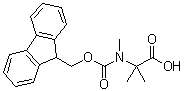 structure of CAS# 400779-65-9, N-[(9H-Fluoren-9-ylmethoxy)carbonyl]-N,2-dimethylalanine;2-[[(9H-Fluoren-9-ylmethoxy)carbonyl](methyl)amino]-2-methylpropanoic acid