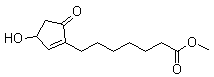 3-羟基-5-氧代-1-环戊烯-1-庚酸甲酯分子结构 (CAS 40098-26-8)