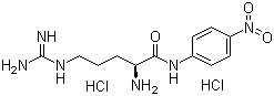 L-Arginine p-nitroanilide dihydrochloride molecular structure (CAS 40127-11-5)