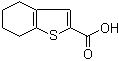 结构式 CAS# 40133-07-1, 4,5,6,7-四氢苯并[b]噻吩-2-羧酸