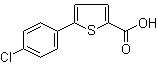 5-(4-Chlorophenyl)thiophene-2-carboxylic acid molecular structure (CAS 40133-14-0)