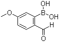 structure of CAS# 40138-18-9, 5-Methoxy-2-formylphenylboronic acid;2-Formyl-5-methoxyphenylboronic acid