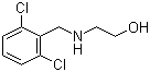 N-(2,6-二氯苄基)乙醇胺分子结构 (CAS 40172-05-2)