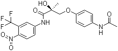 structure of CAS# 401900-40-1, Andarine;N-[4-Nitro-3-(trifluoromethyl)phenyl]-(2S)-3-[4-(acetylamino)phenoxy]-2-hydroxy-2-methylpropanamide