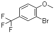 2-溴-4-(三氟甲基)苯甲醚分子结构 (CAS 402-10-8)