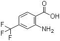 structure of CAS# 402-13-1, 2-Amino-4-(trifluoromethyl)benzoic acid