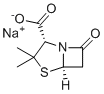 sodium (2S,5R)-3,3-dimethyl-7-oxo-4-thia-1-azabicyclo[3.2.0]heptane-2-carboxylate molecular structure (CAS 4027-62-7)