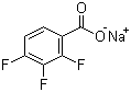 structure of CAS# 402955-41-3, Sodium 2,3,4-trifluorobenzoate