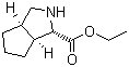 (1S,3aR,6aS)-Octahydrocyclopenta[c]pyrrole-1-carboxylic acid ethyl ester molecular structure (CAS 402958-25-2)