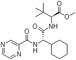 (2S)-2-Cyclohexyl-N-(2-pyrazinylcarbonyl)glycyl-3-methyl-L-valine methyl ester molecular structure (CAS 402958-95-6)