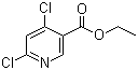 Ethyl 4,6-dichloronicotinate molecular structure (CAS 40296-46-6)