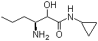 (3S)-3-Amino-N-cyclopropyl-2-hydroxyhexanamide molecular structure (CAS 402960-19-4)