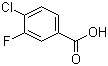 结构式 CAS# 403-17-8, 4-氯-3-氟苯甲酸