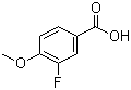 3-氟-4-甲氧基苯甲酸分子结构 (CAS 403-20-3)