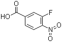 3-氟-4-硝基苯甲酸分子结构 (CAS 403-21-4)