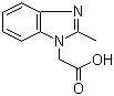 structure of CAS# 40332-17-0, (2-Methylbenzoimidazol-1-yl)acetic acid;(2-Methyl-1H-benzimidazol-1-yl)acetic acid