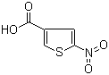 结构式 CAS# 40357-96-8, 2-硝基噻吩-4-甲酸