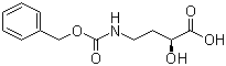 structure of CAS# 40371-50-4, (S)-N-Carbobenzyloxy-4-amino-2-hydroxybutyric acid;(S)-2-Hydroxy-4-[[(phenylmethoxy)carbonyl]amino]butyric acid