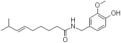 天然辣椒素分子结构 (CAS 404-86-4)