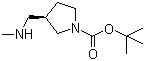 (3R)-3-[(Methylamino)methyl]-1-pyrrolidinecarboxylic acid tert-butyl ester molecular structure (CAS 404594-16-7)